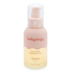 Babyology - 신생아용 진정 베이비 오일 에센셜 100ml(3 38온스) 라벤더 결합을 위한 영양 및 보습 마사지, 1