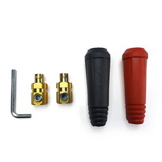 전기용접세상 용접기잭 아크잭 용접케이블단자 용접커넥터, 1세트, 케이블쪽 대형 2개1조