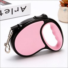 뉴비아 강아지 자동 리드줄 NVA-LDJ001, NVA-LDJ001 5M 핑크, 1개