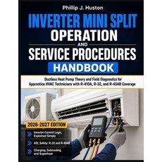 (영문도서)Inverter Mini Split Operation And Service Procedures Handbook 2026-2027: Ductles... Paperback, Independently Published, English, 9798183881097