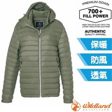 【荒野 WildLand】送》男 700FP可回溯羽絨連帽外套 夾克 風衣 可拆帽 防風透氣 0B02102