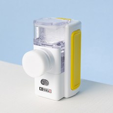 에코숨쉼 케이넵 네블라이저 + 마스크 무료증정 메쉬 저소음 휴대용 가정용 아기 의료용 강아지 고양이, 1개, 노란색(YELLOW)