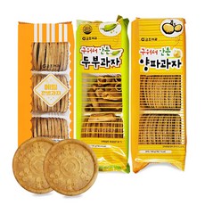 금호제과 구워서 만든 양파과자+두부과자+메밀과자 세트 센베이 주전부리 담백한 옛날 전통 과자, 2세트, 525g