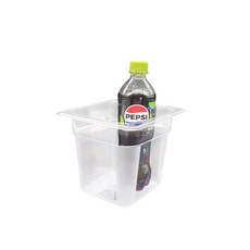 마더쿡 PC 밧드 투명 바트 폴리카보네이트 업소용 주방 용기 반찬통 식재료 보관함, 1개, 6인치(153mm)