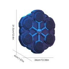 펀치 체육관 운동 행사 킥 복싱 태권도 새로운 스마트 음악 기계 벽 마운트 피트니스 백 홈 블루투스 호환 훈련, 6 targets with BT, 1개