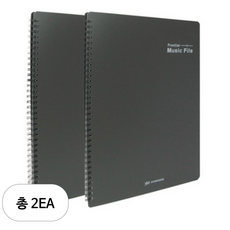 마이다스 40매 프론티어 악보파일 A4, 흑색, 2개