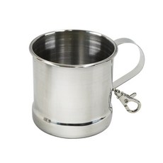 스텐 캠핑컵 스텐컵 스테인레스 등산컵 걸이컵, 1개