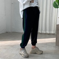Street J 雙色線條慢跑長褲