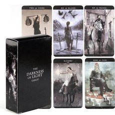 女巫卡塔牌屋 - 10.3*6cm暗光塔羅牌 桌遊 卡牌遊戲 英文桌遊 占卜The Darkness of Light, 暗光塔羅牌