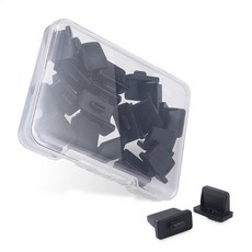 Cable Matters 블랙 USB 포트 커버 20팩 (USB 더스트 커버/캡 USBA 먼지 방지 커버 USBA 포트 프로텍터 플러그)