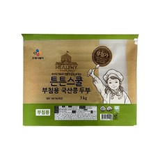 CJ 튼튼스쿨 부침용 국산콩 두부 3kg, 1개