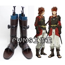 刀劍神域 克萊因 COS 鞋子/Cosplay 鞋子/COS 靴子/漆皮/專業定制 COS 靴子/可來圖定做/免定金預定, 1個, 41碼=腳長25.5cm