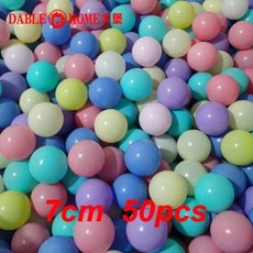 [타임딜] 어린이용 오션 볼 워터 풀 PE 소프트 야외 스포츠 피트 플라스틱 놀이펜 놀이 텐트 장난감 선물 7cm 50 개, [01] EIGHT MACARONS, 50개