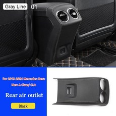 자동차 중앙 기어 변속 패널 장식 보호 클래스, 1개, 4. A Class- Black- B-01