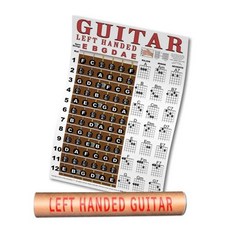 어 뉴 송 뮤직 왼손잡이 기타 프렛보드 & 코드 차트 - 왼 A New Song Music Left Handed Guitar Fretboard & Chord Chart - Inst