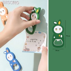 러블리 꽐랑이 마그넷 맥주 오프너 병따개 냉장고 자석형, 그린, 1개