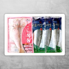 [오초록] 제주 옥돔 고등어 선물세트 1.9kg(옥돔150g*4미 고등어130g*10팩) / 부직포 가방, 1박스