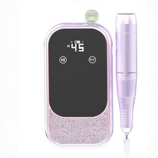美甲打磨機充電款電動卸甲器45000轉美甲店專用無線便攜充電式美甲機, 1個, 紫色