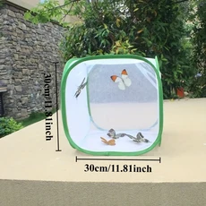 나비장 방충망 반투명 인큐베이터 접이식 곤충장, 01 S