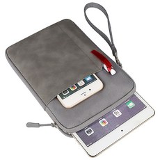 Apple 아이패드 갤럭시텝A 10.1 테블릿 미니 프로 에어 11 가방 파우치, 다크그레이