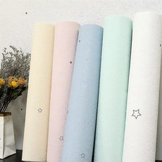 3D 입체 별 패턴 손쉽게 셀프 DIY 강력 접착형 단열 폼 벽지 시트지, 스노우 화이트