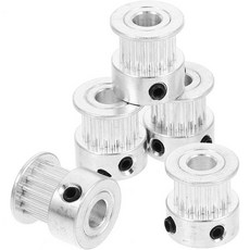 베스토야드 3D 프린터용 GT2 타이밍 벨트 풀리 키트 6mm 폭 베어링 포함 5개 세트 내경 5mm 높이 14mm 산업용 전달 부품