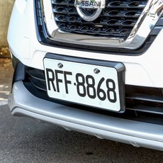 車霸 PR-91 G-SPEED 碳纖紋路斜牌框 傾斜5度 3D碳纖維紋 汽車牌照框 eTag可同時安裝, 1個