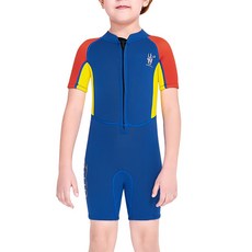 2.5MM 어린이 잠수복 자외선 차단 잠수복 초박형 네오프렌 나일론 반팔 바지 보온 원피스 수영복, 유형12, 유형13