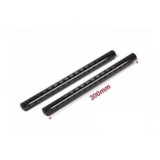 2PCS 길이 10cm DSLR 카메라 조작 치즈로드 브래킷 1/4 나사 구멍 어깨 막대 시스템 레일, 02 2pcs300mm, 02 2pcs300mm