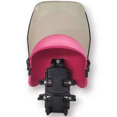 粉粉全罩金雕減震手機架 (下單贈帽簷) 機車手機支架 晴雨帽, 減震金雕手機架,後照鏡