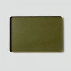 JAJU 메탈 트레이_25.2x16.7x1cm_카키 437840, 카키