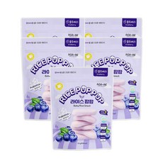 라이스팝팝 유기농 쌀과자 떡뻥, 20g, 5개, 블루베리
