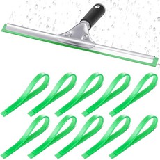 Frienda 고무 교체 10개 45.7cm(18인치) 스퀴지 블레이드 창문 유리 샤워 문 주방 청소용 106713, Frienda 고무 교체 10개, 45.7cm(18인치