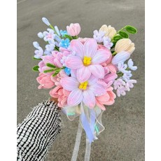 꽃다발 키트 만들기 신부 부케 DIY 공예 재료 튤립, 스타일 B 완제품