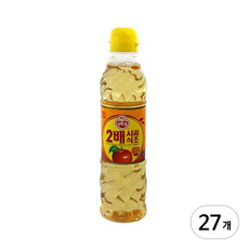 오뚜기 2배 사과식초, 500ml, 27개