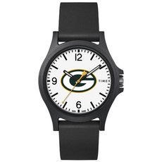 Timex 남성용 아레나 40mm 시계 - 그린 베이 패커스 블랙.