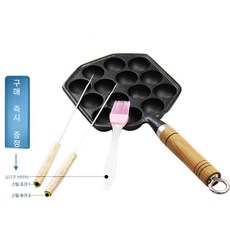 타코야키팬 타코야키만들기 타코야키기계 업소용 그릴, 일반형 포크2 브러시1