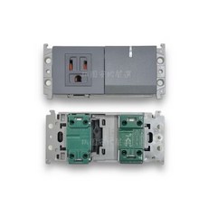 Panasonic 國際牌 GLATIMA系列埋入式開關插座組合 附螢光開關與接地極插座, 1個, WTGF4308H(灰色),110V