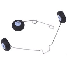 Z51 RC 비행기 폼 핸드 던지기 글라이더용 바퀴가 있는 금속 랜딩 기어