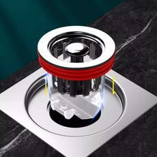 양문형 화장실 냄새제거 하수구 트랩 캡, 1개