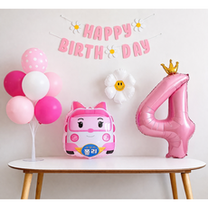 [하루비파티] 로보카폴리 파티세트 생일파티, 엠버4