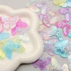 모빌 벽장식 플라워 촬영소품 백일잔치 돌잔치 포토존, 컬러 나비 10개