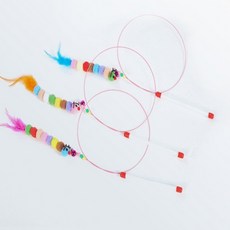 고양이 와이어 낚시대 색상랜덤 고양이키우기 고양이낚시대 고양이용품