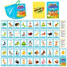 嗨購 50張可愛風動物認知卡，兒童親子寶寶早教教育卡片, 教育卡片-T0104