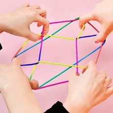 생필품반점 무지개 실뜨기 실 실뜨기놀이실