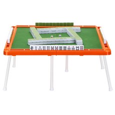 可折疊旅遊麻將組 24mm 迷你麻將桌遊, DJ470A 基礎版(綠色), 1個
