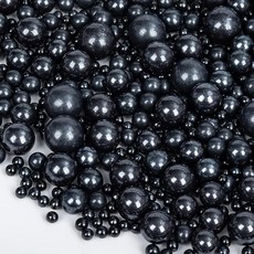 식용 블랙 펄 스프링클 할로윈 진주 설탕 130g 믹스 사이즈 베이킹 케이크 장식 캔디 컵케이크 토퍼 쿠키 도넛 아이스크림 토핑 생일 파티 용품