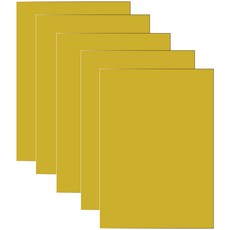 다한진 컬러 포맥스판 A3(297mm420mm*3T) 두께3mm 교재용 미술용 DIY용, 5개, 노랑색