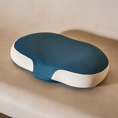 BelleVie 生物基零壓力舒眠護頸枕 記憶枕【貝卡美顏枕】側睡 仰睡 柔軟支撐 夏日涼感枕 助眠枕, 1個, 深海藍