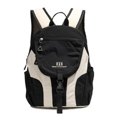 休閒登山運動多功能後背包：男女通用、學生適用、戶外露營旅遊背包, 黑色